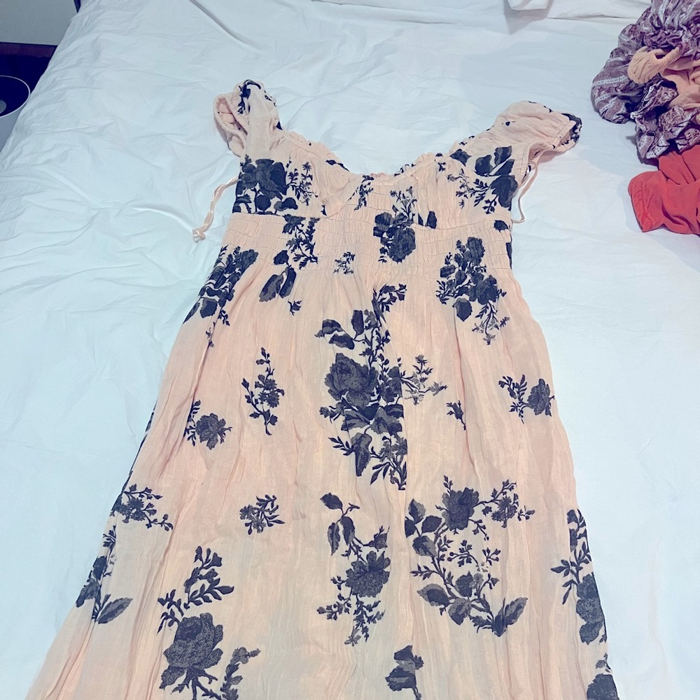 Free peoples movements mini open back dress